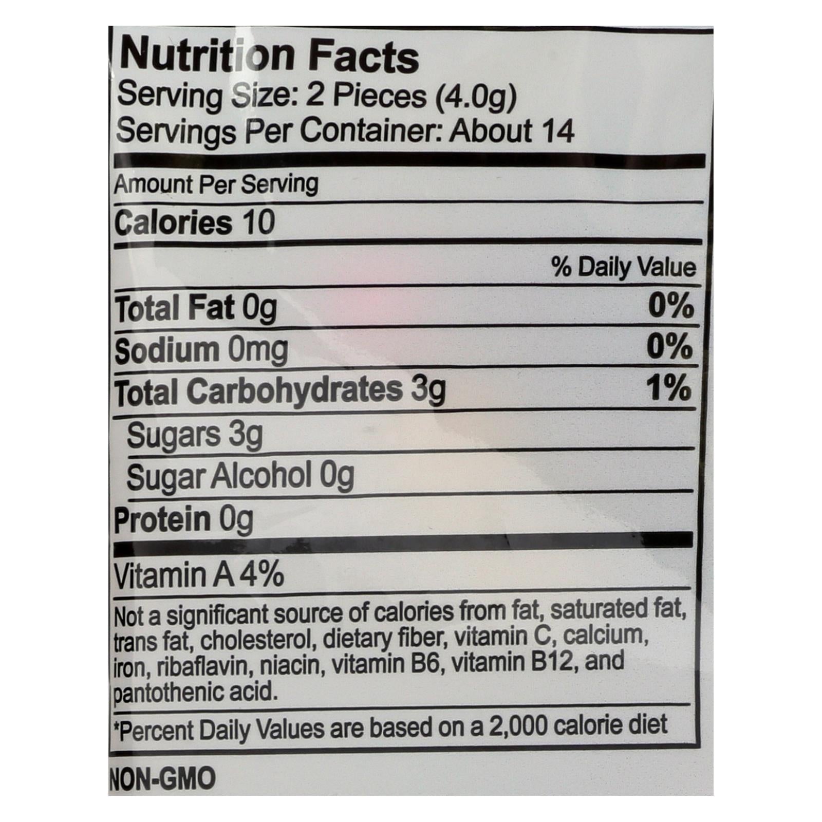 Tree Hugger Bubble Gum - Fantastic Fruit - 2 Oz - Case Of 12 - Maras Green