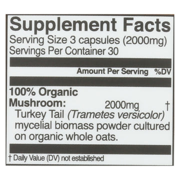 Organic Mushroom Nutrition - Mush Sprfd Turkey Tail - 1 Each - 90 Ct - Maras Green