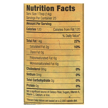 Napa Valley Naturals Organic Toasted Sesame Oil - Case Of 12 - 12.7 Fl Oz. - Maras Green