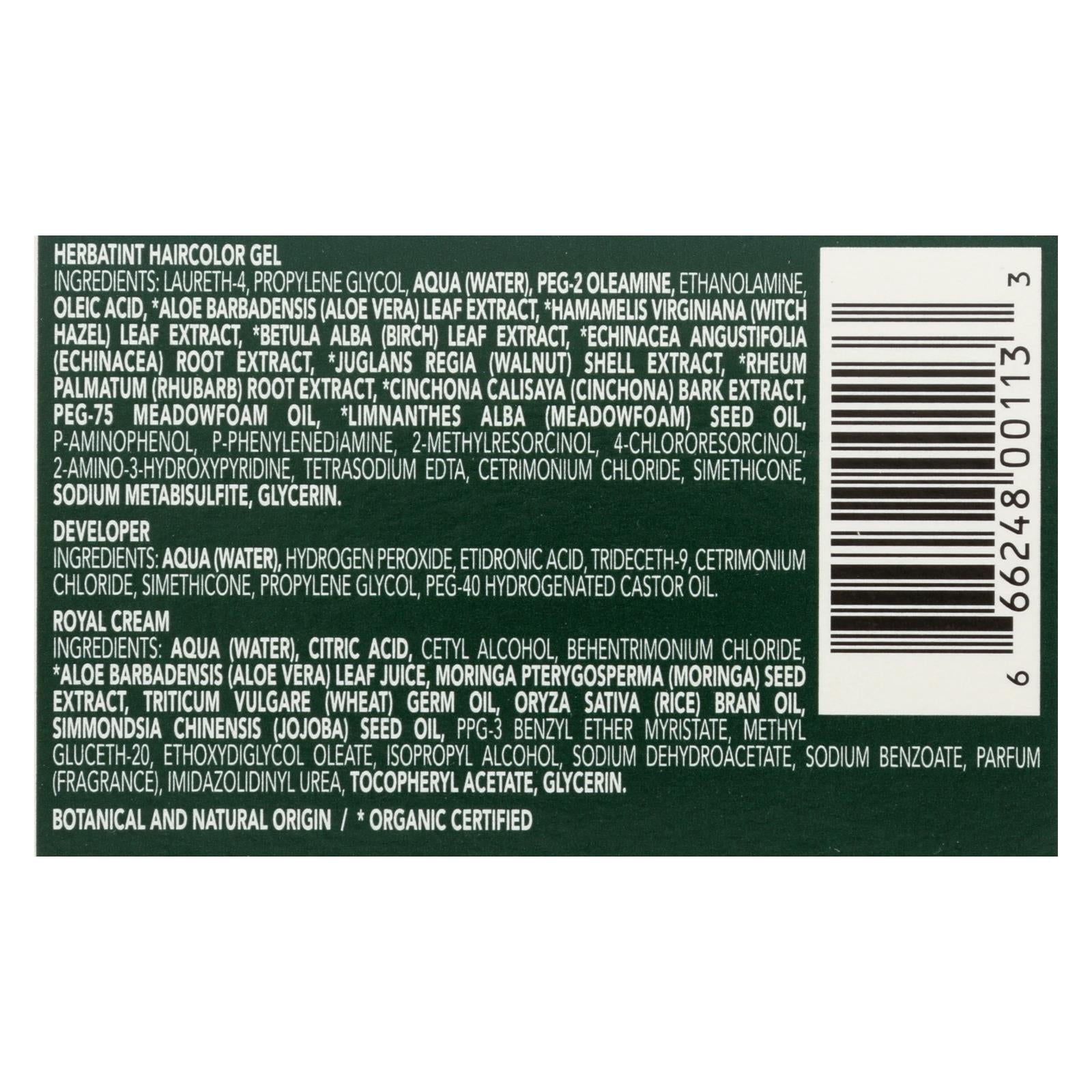 Herbatint Permanent Herbal Haircolour Gel 7d Golden Blonde - 135 Ml - Maras Green