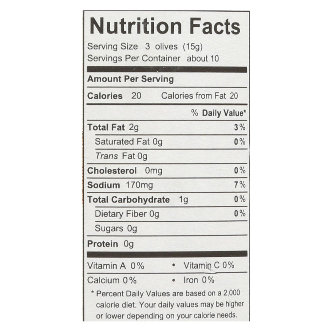 Divina - Organic Pitted Green Olives - Case Of 6 - 6 Oz. - Maras Green