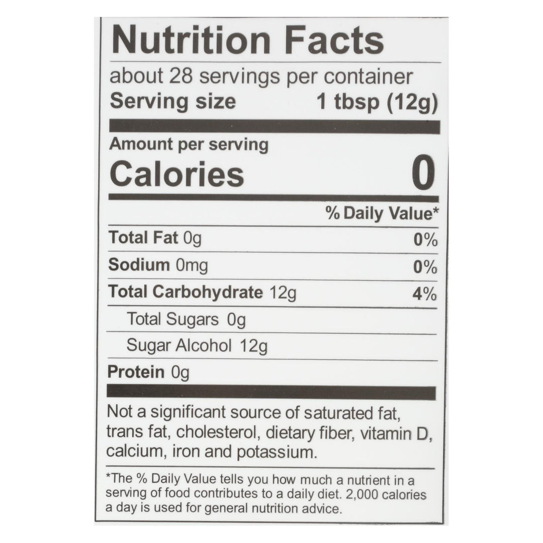 Wholesome Sweeteners Sweetener - All Natural - Calorie Free - Zero - Pouch - 12 Oz - Case Of 8 - Maras Green
