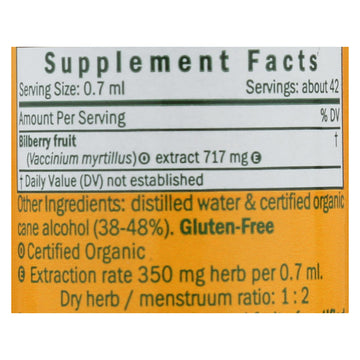 Herb Pharm - Bilberry - 1 Each-1 Fz - Maras Green