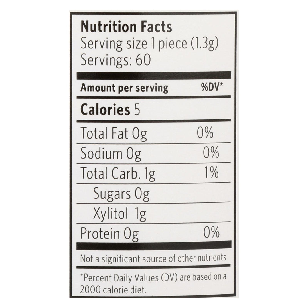 Xylichew Gum - Black Licorice - Jar - 60 Pieces - 1 Case - Maras Green