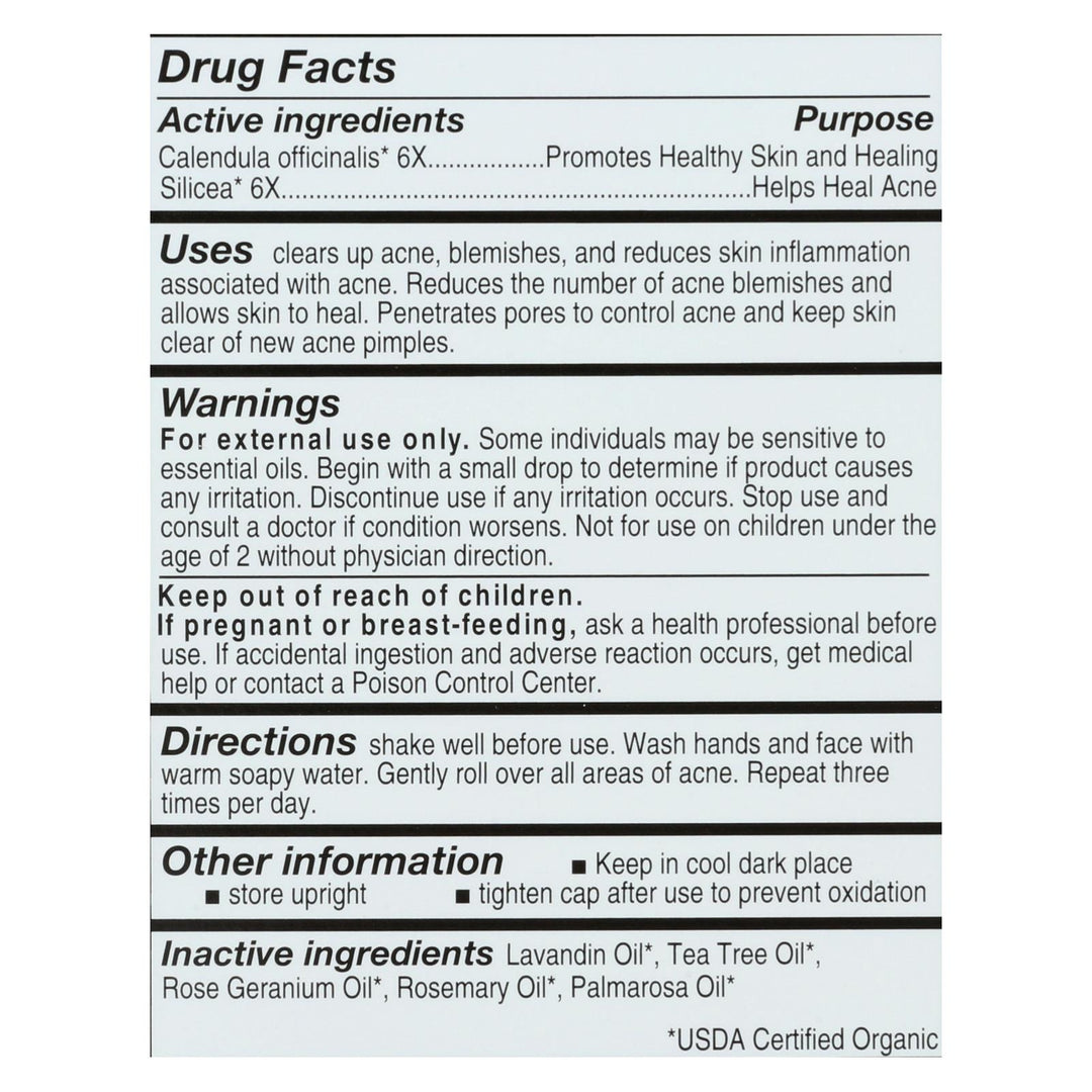 Forces Of Nature Acne/pimple Rollerball Applicator  - 1 Each - 4 Ml - Maras Green