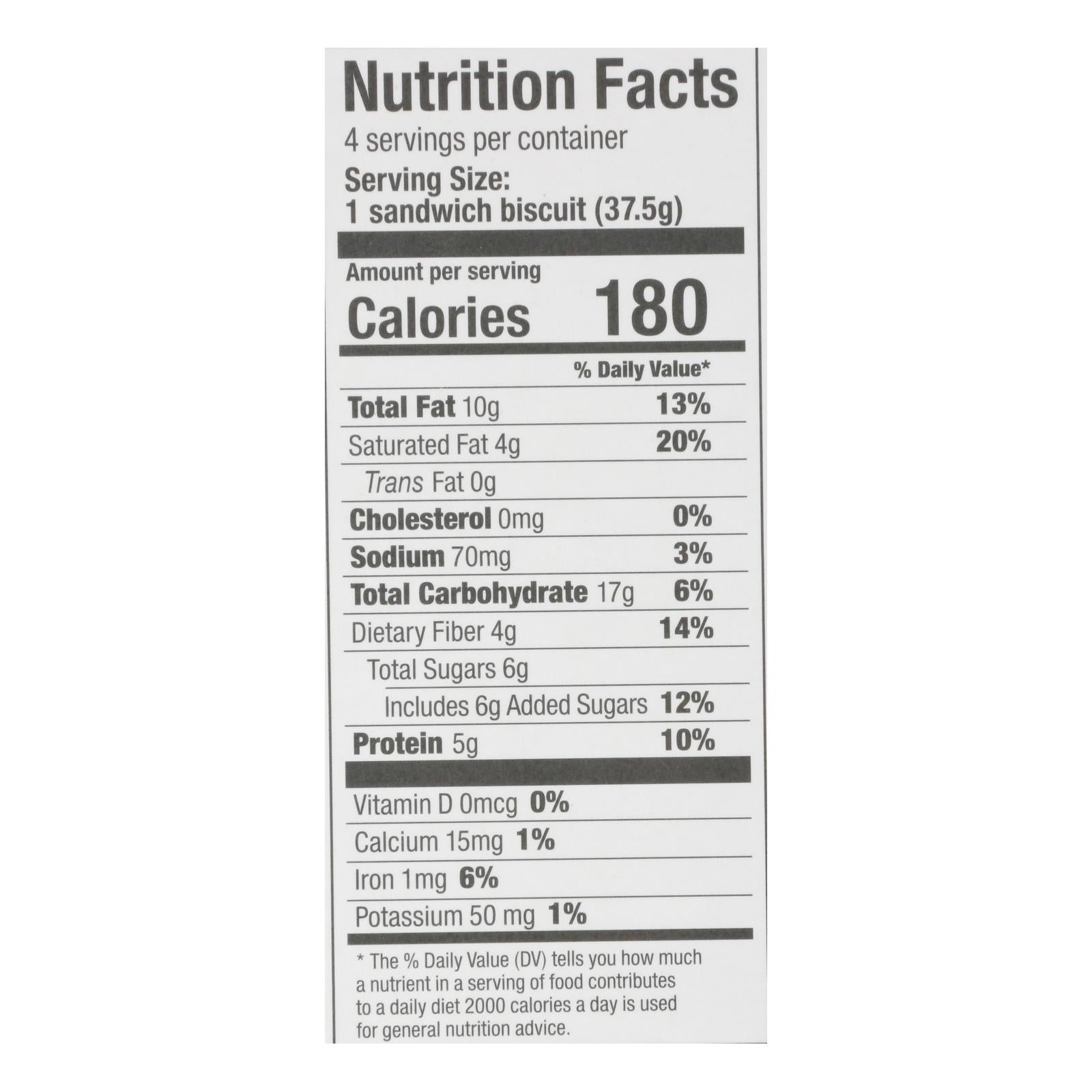 Olyra - Breakfast Sandwich Biscuit Hazelnut Cocoa - Case Of 6 - 5.3 Oz - Maras Green