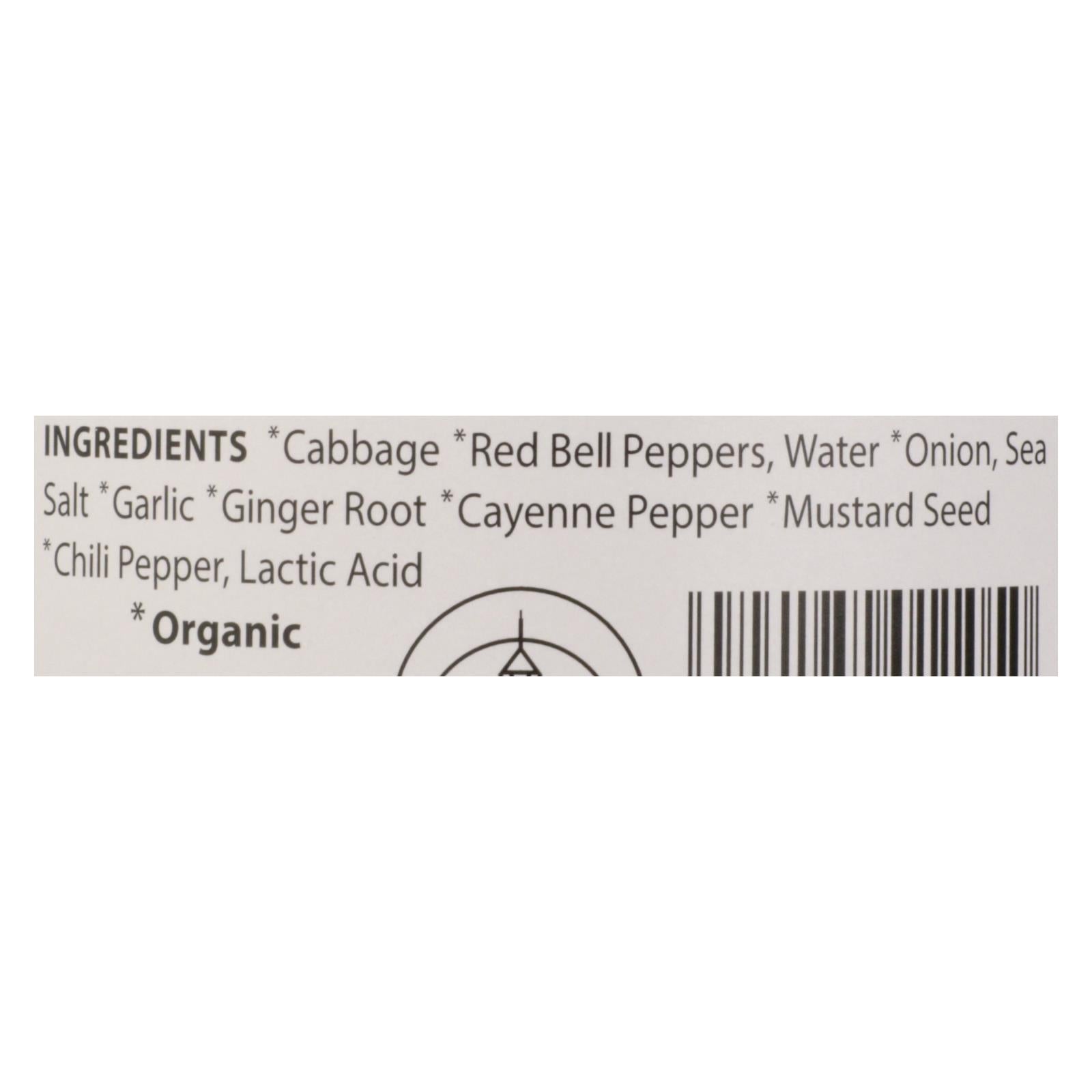 Eden Foods Organic Kimchi Sauerkraut  - Case Of 12 - 18 Oz - Maras Green