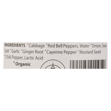 Eden Foods Organic Kimchi Sauerkraut  - Case Of 12 - 18 Oz - Maras Green