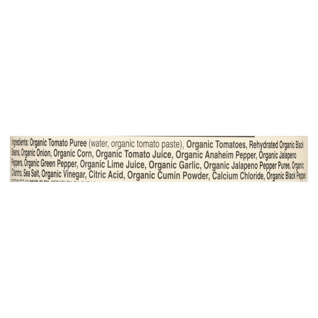 Muir Glen Black Bean Corn Med Salsa - Tomato - Case Of 12 - 16 Oz. - Maras Green