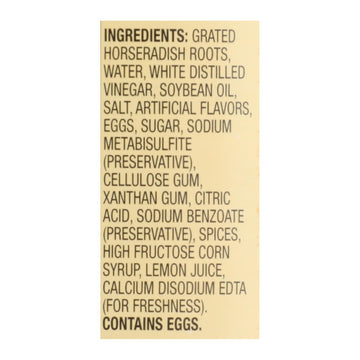 Reese Horseradish - Prepared - Case Of 12 - 6.5 Oz - Maras Green