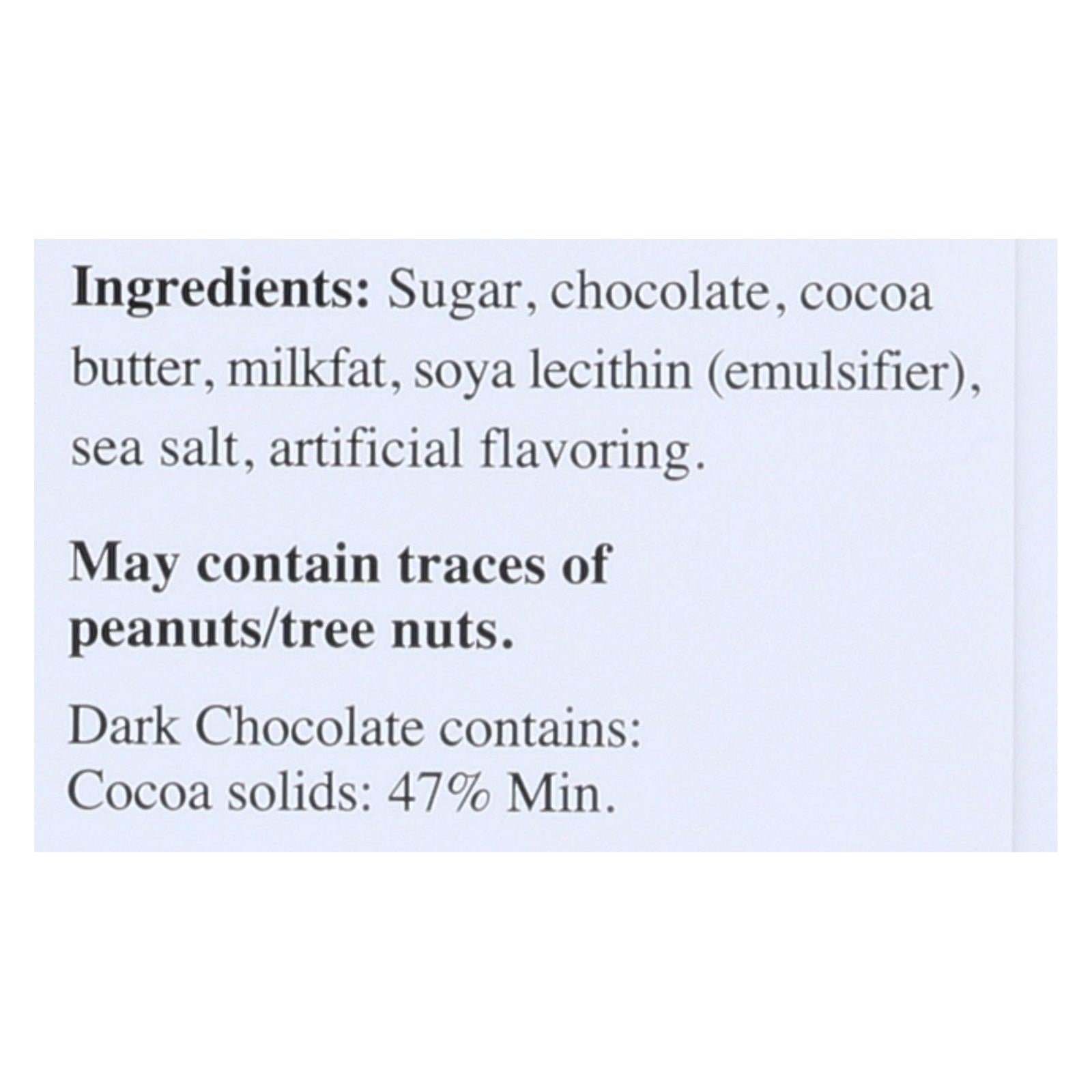 Lindt Chocolate Bar - Dark Chocolate - 47 Percent Cocoa - Excellence - Touch Of Sea Salt - 3.5 Oz Bars - Case Of 12 - Maras Green