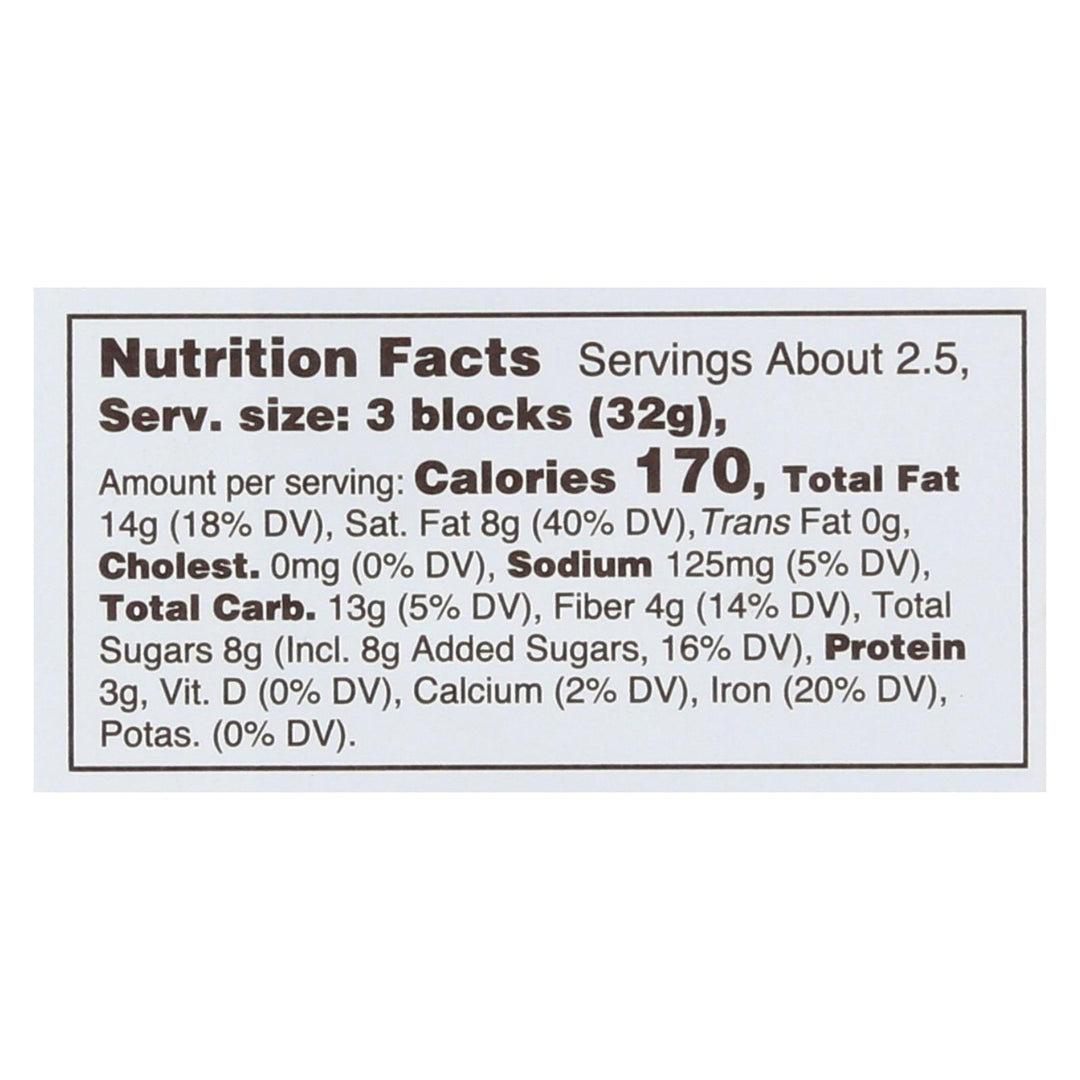 Lake Champlain Chocolates Chocolate Bar - Almonds & Sea Salt. 72% Cocoa Dark. - Case Of 12 - 3 Oz. - Maras Green