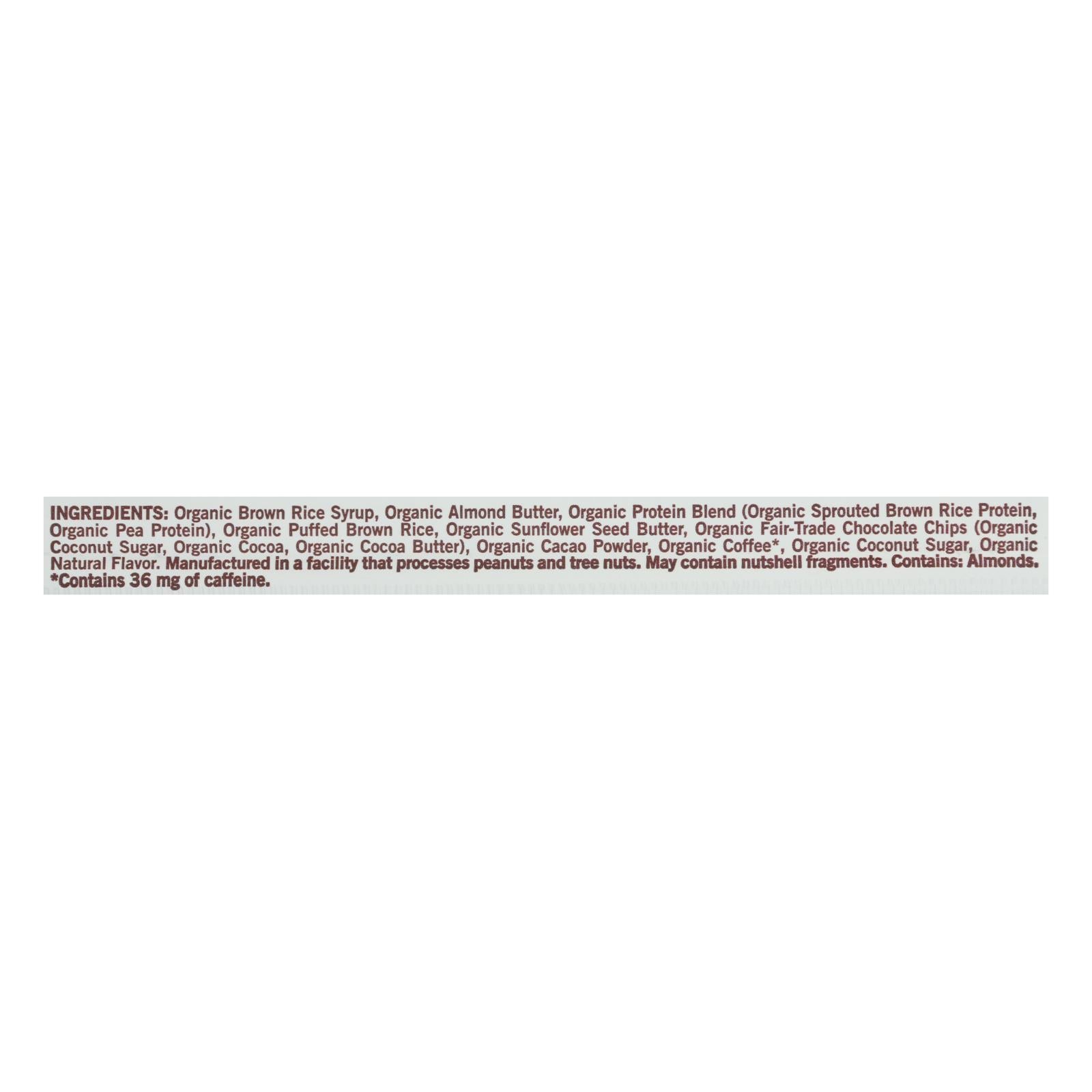 Gomacro Bar - Organic - Mocha - Chocolate Chip - Case Of 12 - 2.3 Oz - Maras Green