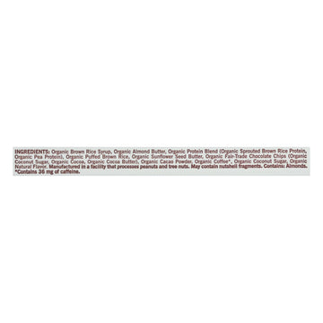 Gomacro Bar - Organic - Mocha - Chocolate Chip - Case Of 12 - 2.3 Oz - Maras Green