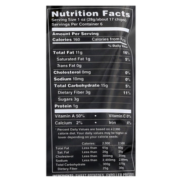 Terra Chips - Chip Sweet Potato Plain - Case Of 12 - 5 Ounces - Maras Green