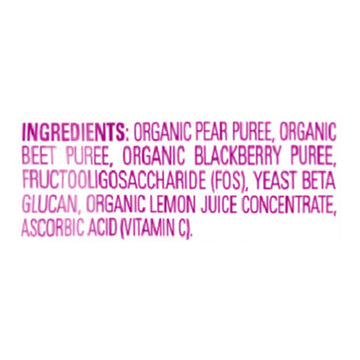 Happy Tot - Sprouted Beluga Organic Pear Beet Black - Case Of 16-4 Ounces - Maras Green