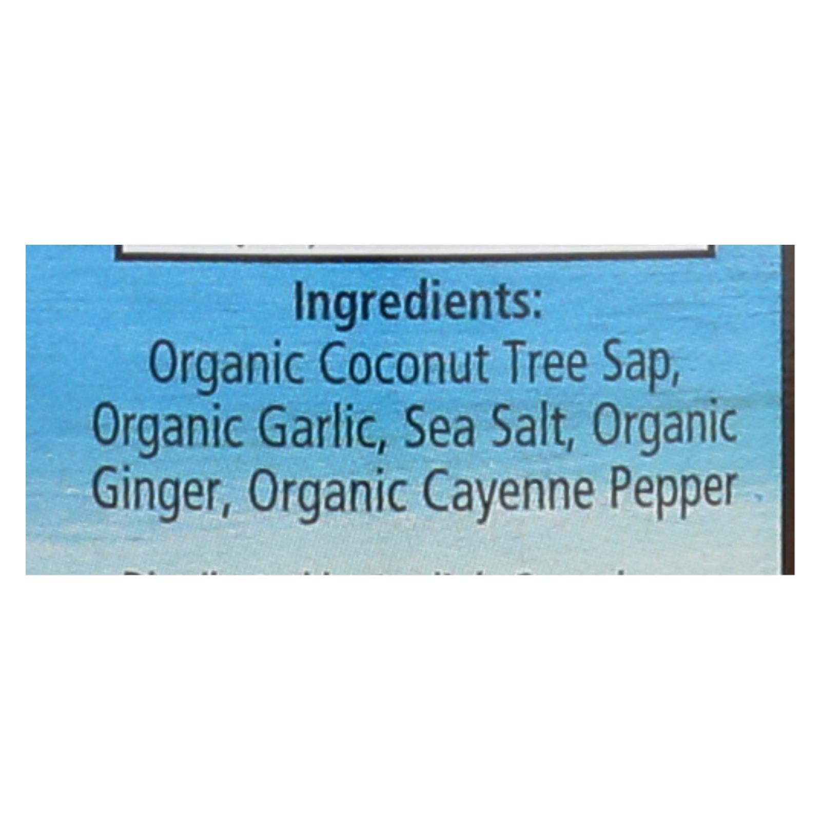 Coconut Secret - Coconut Aminos Garlic Sauce - Case Of 12 - 10 Fl Oz. - Maras Green
