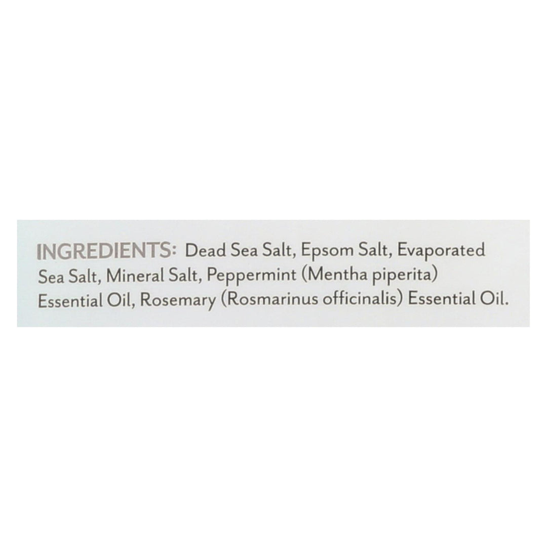 Soothing Touch Bath Salts - Peppermint Rosemary - 32 Oz - Maras Green
