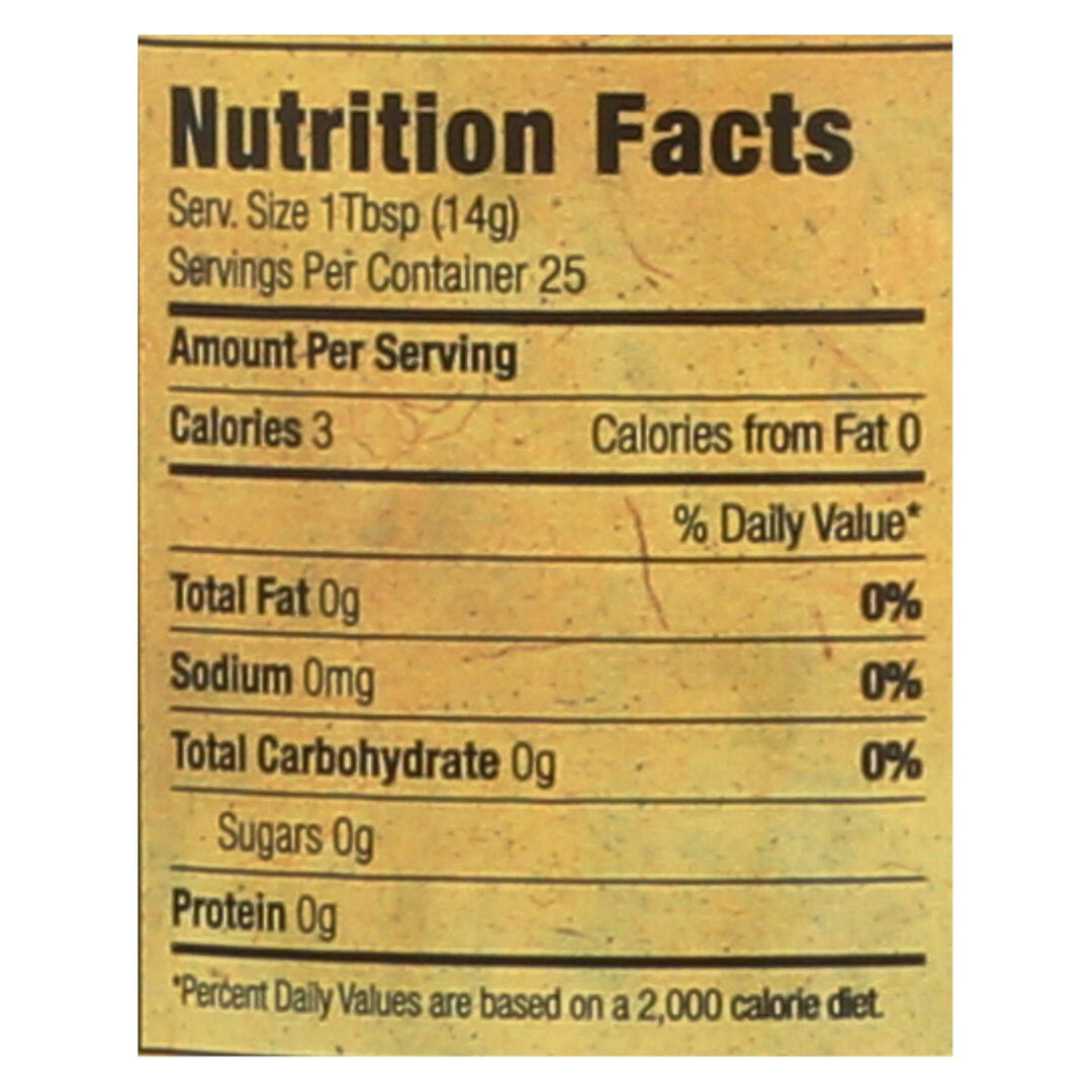 Napa Valley Naturals 15 Year Sherry - Vinegar - Case Of 12 - 12.7 Fl Oz. - Maras Green