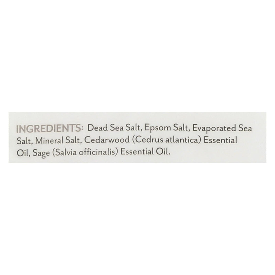 Soothing Touch Bath Salts - Cedar Sage - 32 Oz - Maras Green