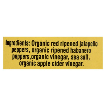 Organic Harvest Pepper Sauce - Habanero - Case Of 12 - 5 Oz. - Maras Green