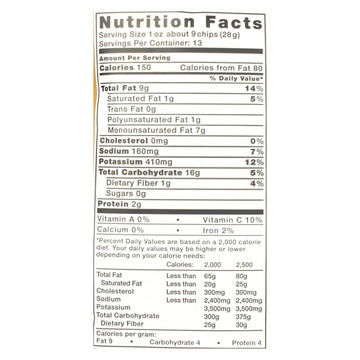 Kettle Brand Salt & Pepper Krinkle Cut Potato Chips - Case Of 9 - 13 Oz - Maras Green