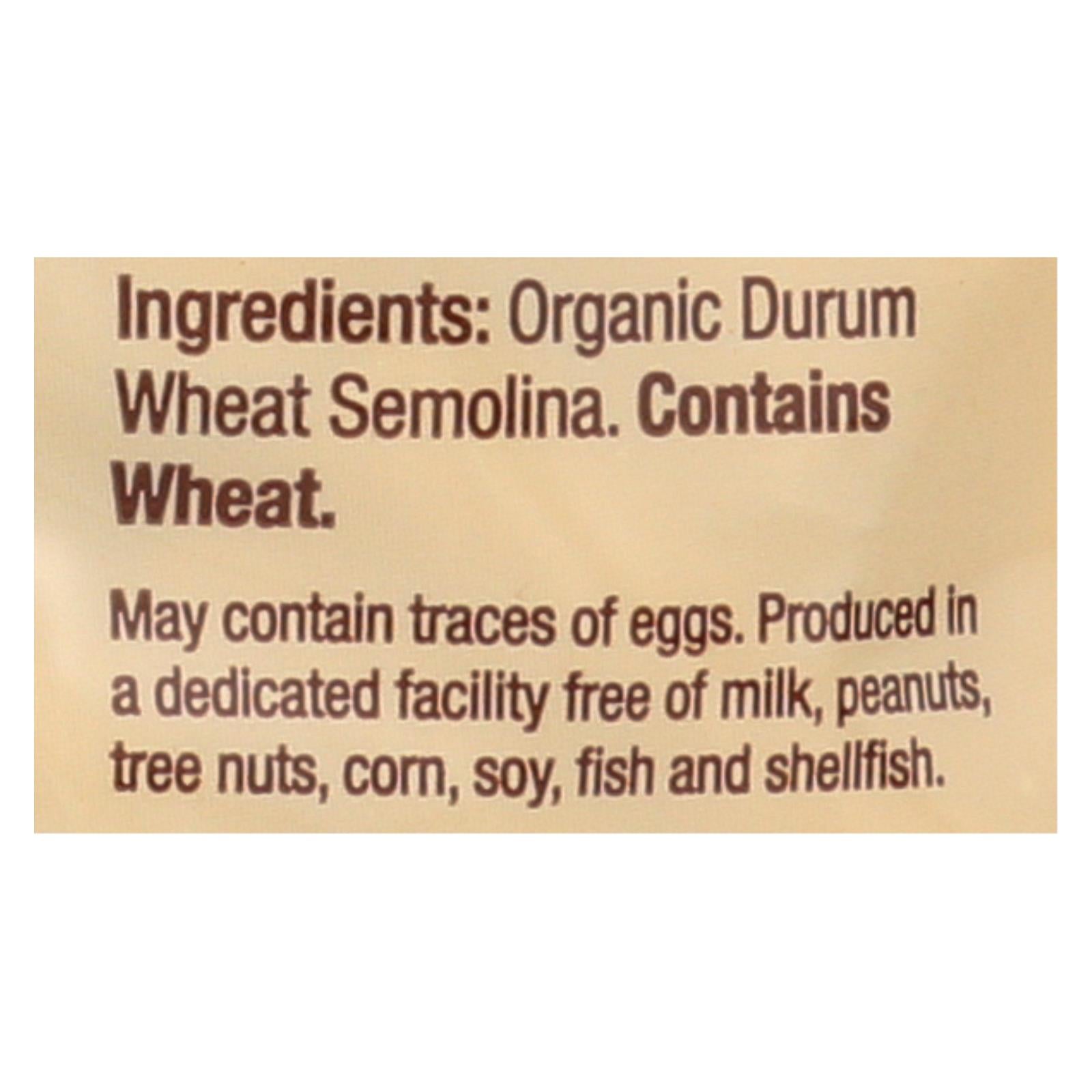 Bionaturae Pasta - Organic Durum Semolina Rigatoni - Case Of 12 - 16 Oz. - Maras Green
