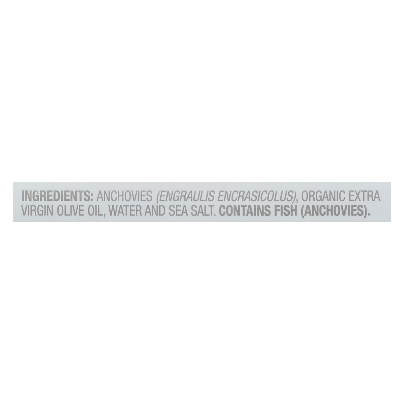 Wild Planet White Anchovies In Extra Virgin Olive Oil - Case Of 12 - 4.4 Oz - Maras Green