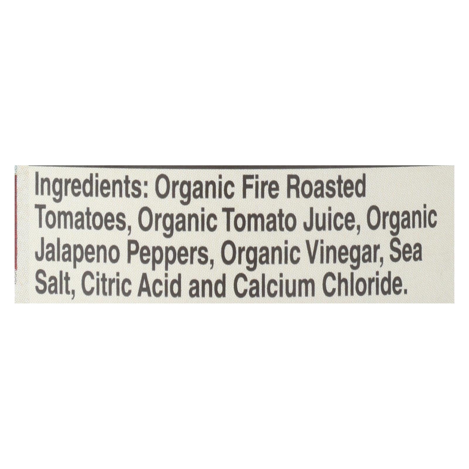 Muir Glen Fire Roasted Diced Tomatoes With Green Chilies - Green Chilies - Case Of 12 - 14.5 Oz. - Maras Green