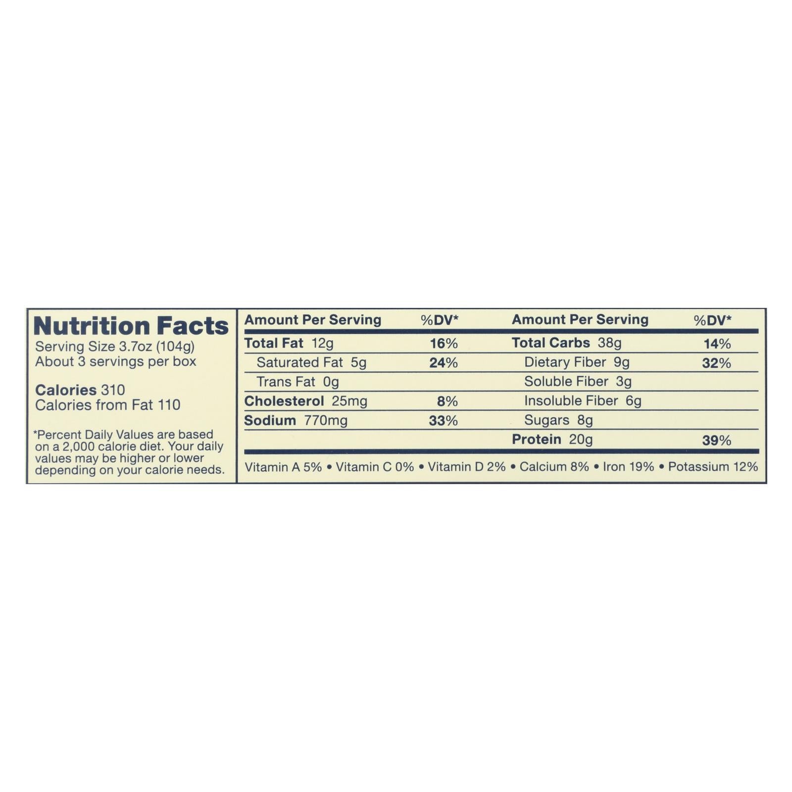 Banza - Mac Cheese Chickpea Chdr - Case Of 6 - 11 Oz - Maras Green