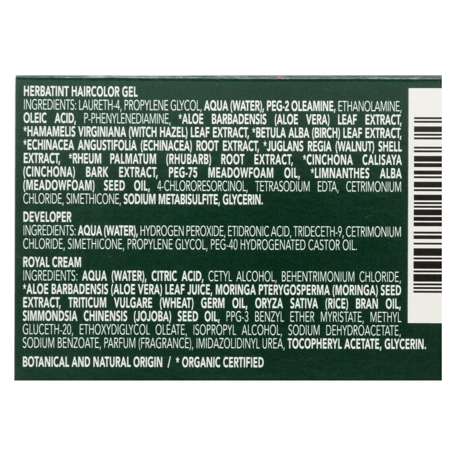 Herbatint Permanent Herbal Haircolour Gel 4n Chestnut - 135 Ml - Maras Green