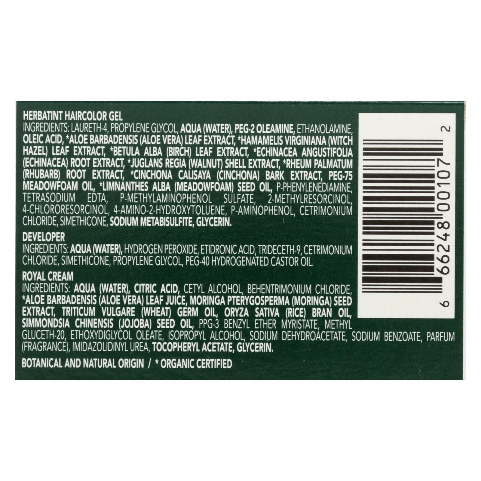 Herbatint Permanent Herbal Haircolour Gel 8n Light Blonde - 135 Ml - Maras Green