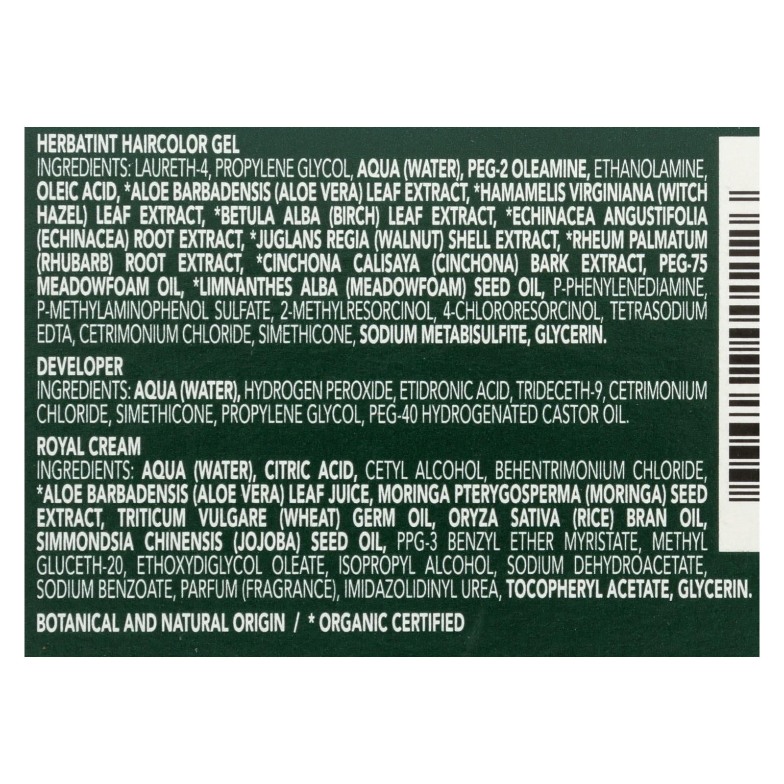 Herbatint Permanent Herbal Haircolour Gel 6d Dark Golden Blonde - 135 Ml - Maras Green