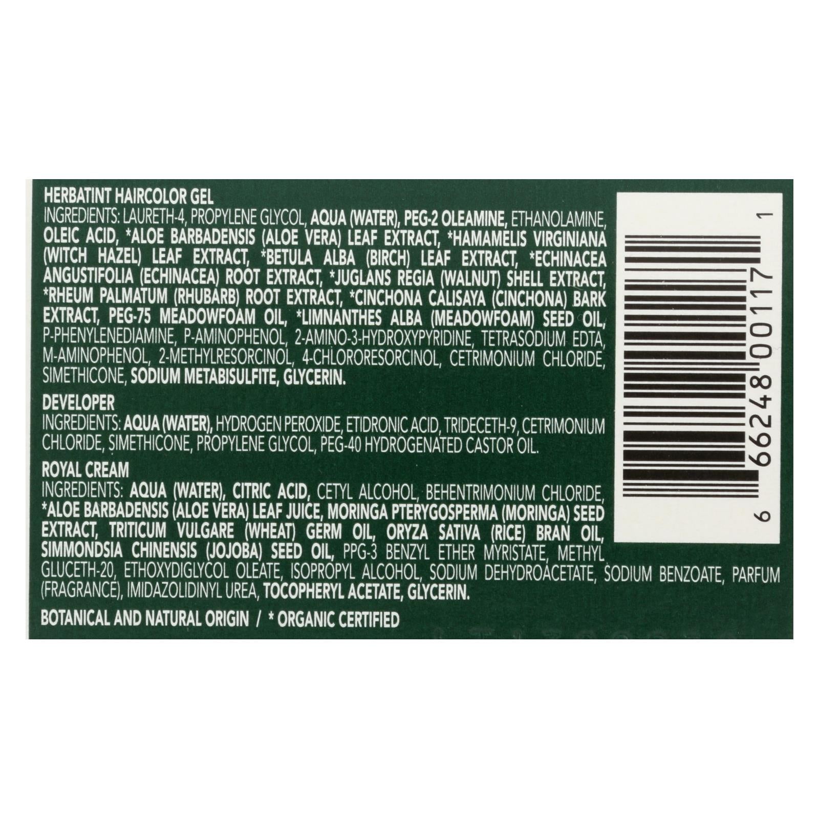 Herbatint Permanent Herbal Haircolour Gel 7m Mahogany Blonde - 135 Ml - Maras Green