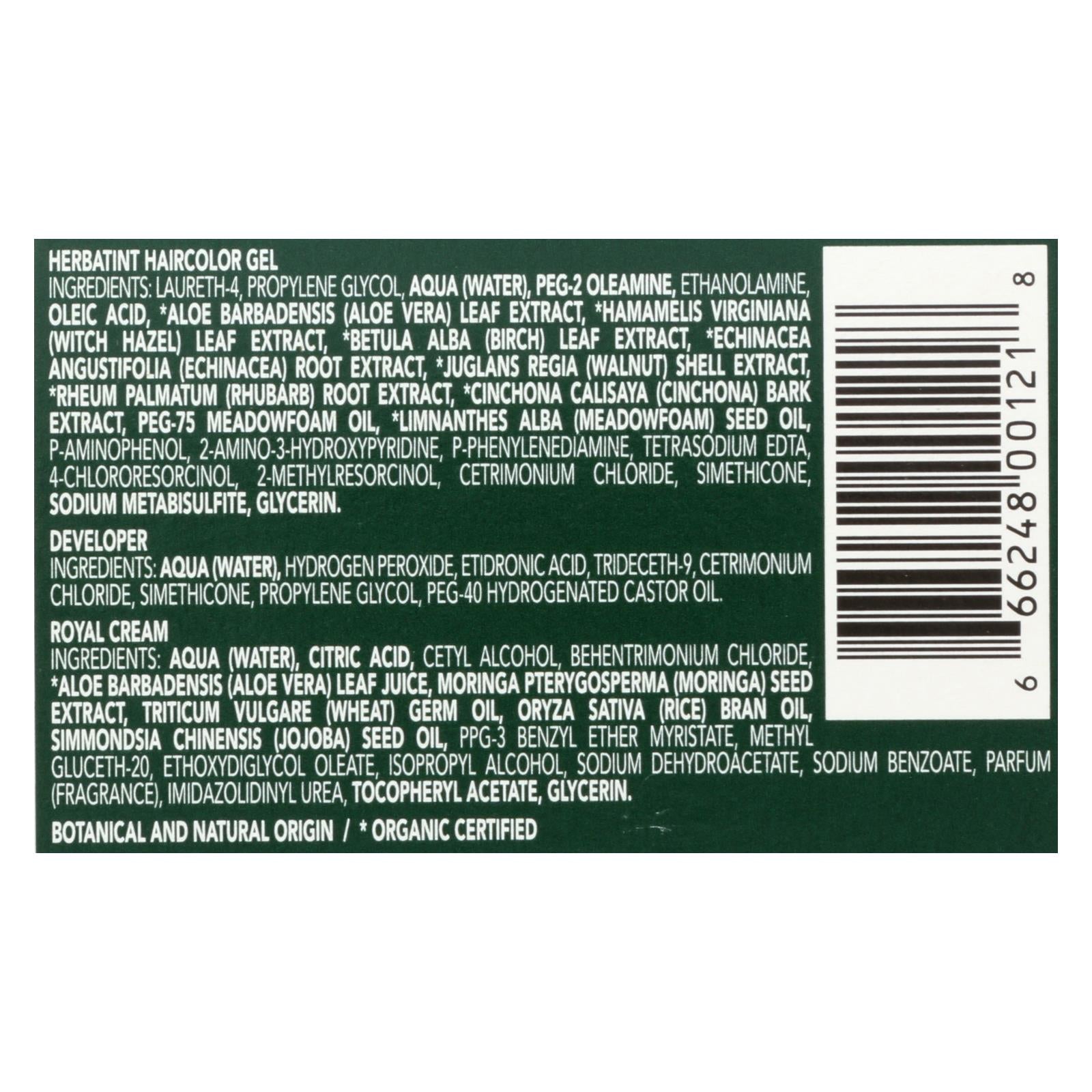 Herbatint Permanent Herbal Haircolour Gel 8r Light Copper Blonde - 135 Ml - Maras Green