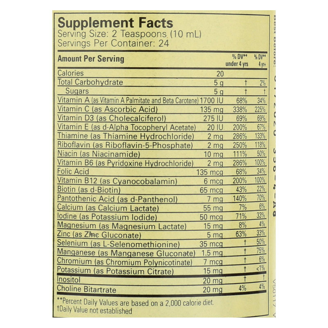 Childlife Multi Vitamin And Mineral Natural Orange Mango - 8 Fl Oz - Maras Green