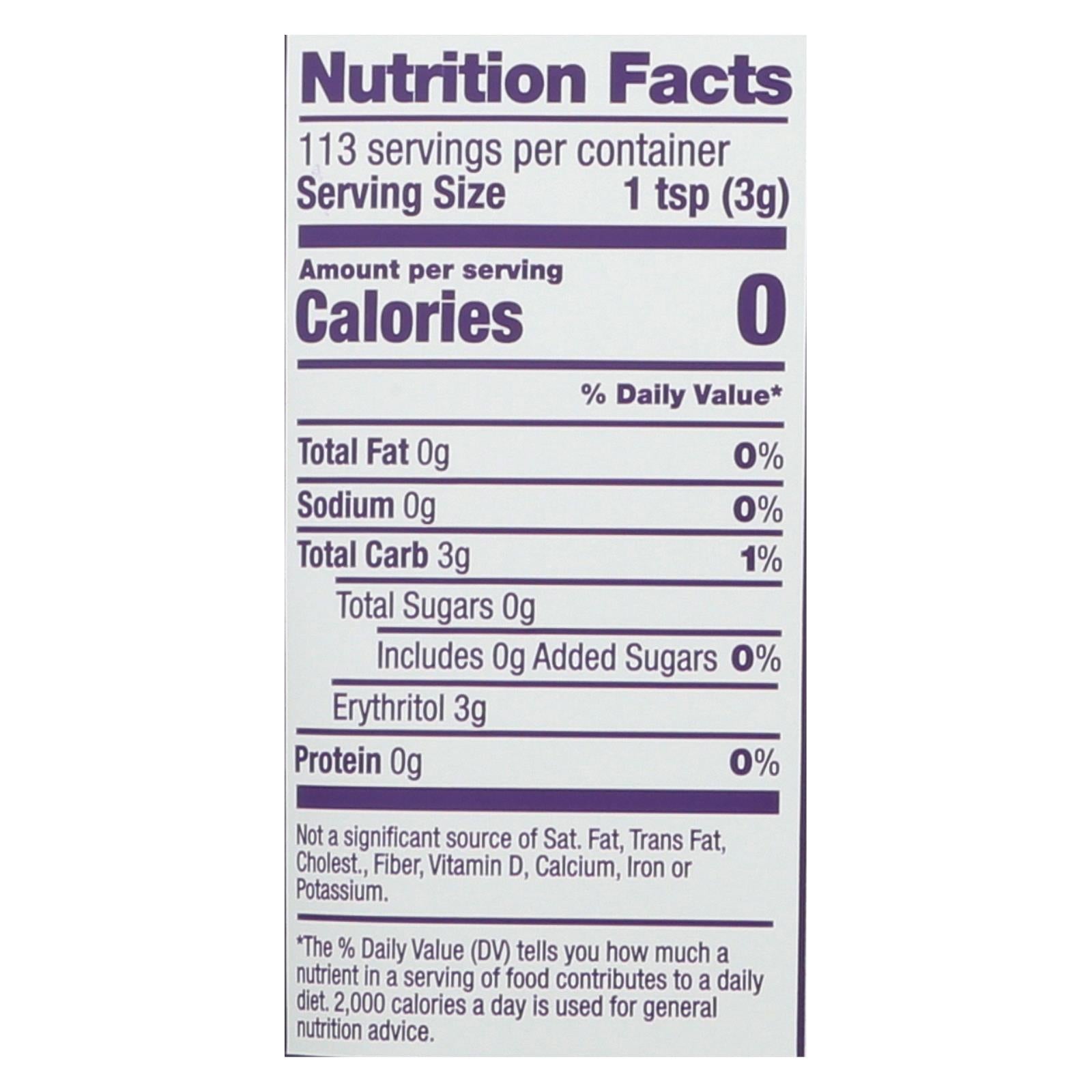 Swerve - Sweetener - Confectioners - Case Of 6 - 12 Oz. - Maras Green