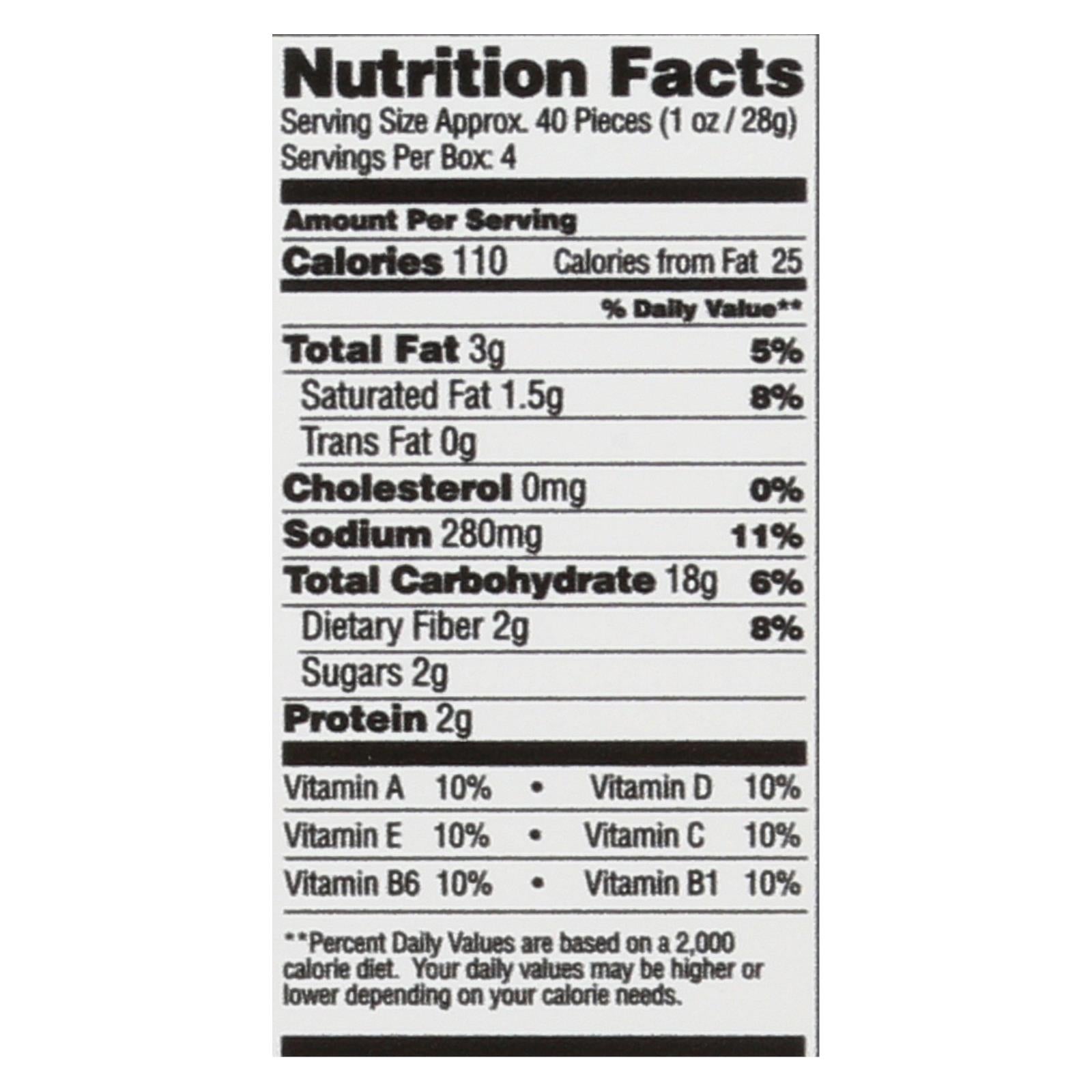 From The Ground Up - Cauliflower Crackers - Cheddar - Case Of 6 - 4 Oz. - Maras Green