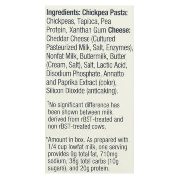 Banza - Chickpea Pasta Mac And Cheese - Classic Cheddar - Case Of 6 - 5.5 Oz. - Maras Green