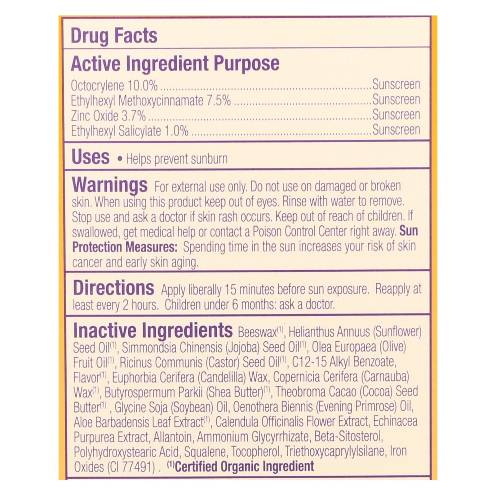 Alba Botanica - Very Emollient Sunblock Lipcare Spf 25 - 0.15 Oz - Case Of 24 - Maras Green