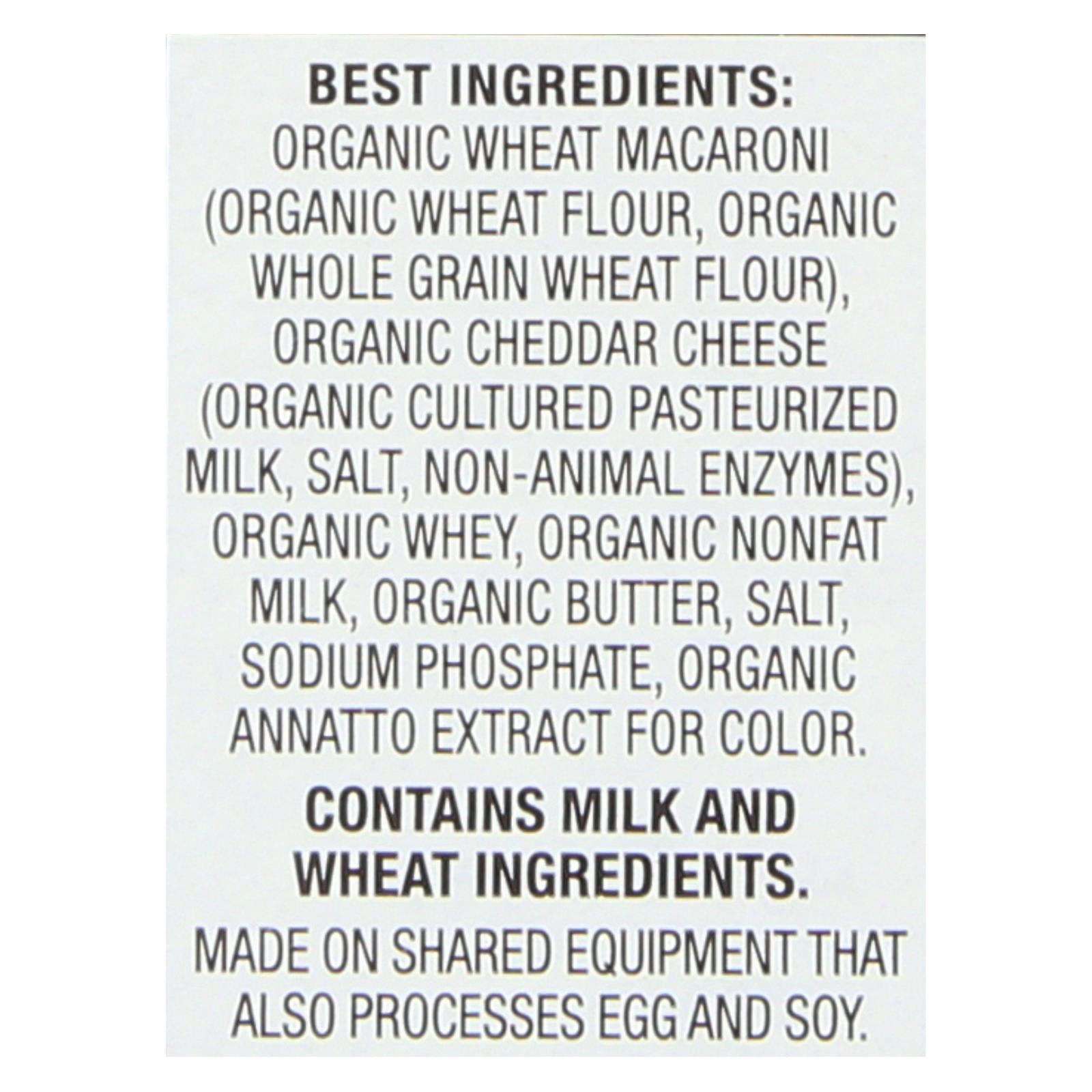 Annies Homegrown Macaroni And Cheese - Organic - Grass Fed - Classic Mild Cheddar - 6 Oz - Case Of 12 - Maras Green