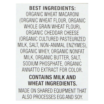 Annies Homegrown Macaroni And Cheese - Organic - Grass Fed - Classic Mild Cheddar - 6 Oz - Case Of 12 - Maras Green