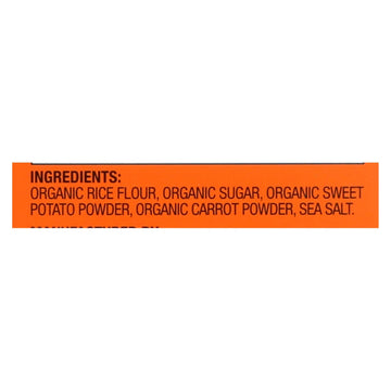 Baby Mum Mum Organic Baby Teeth Rice Rusk Organic Rick Snack With Sweet Potato And Carrot Flavor - Case Of 6 - 1.76 Oz - Maras Green