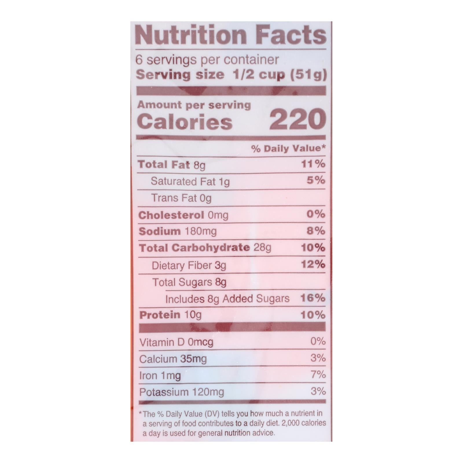 Back To Nature Granola - Peanut Butter - Case Of 6 - 11 Oz. - Maras Green