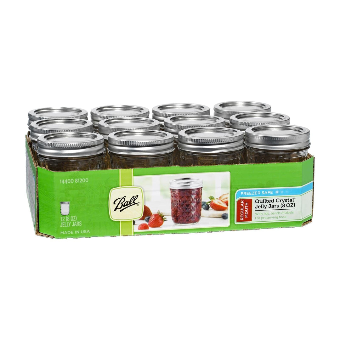 Ball Canning Jelly Jar 8oz - Case Of 1 - 12 Count - Maras Green