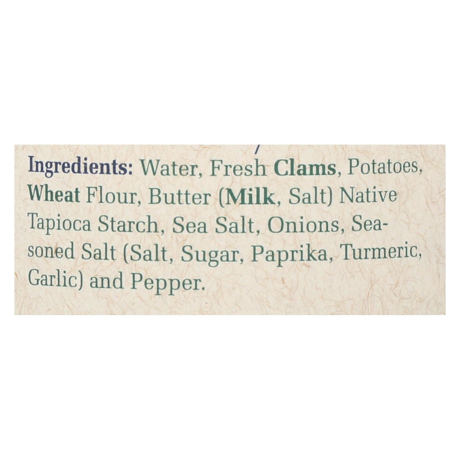 Bar Harbor - All Natural New England Clam Chowder - Case Of 6 - 15 Oz. - Maras Green