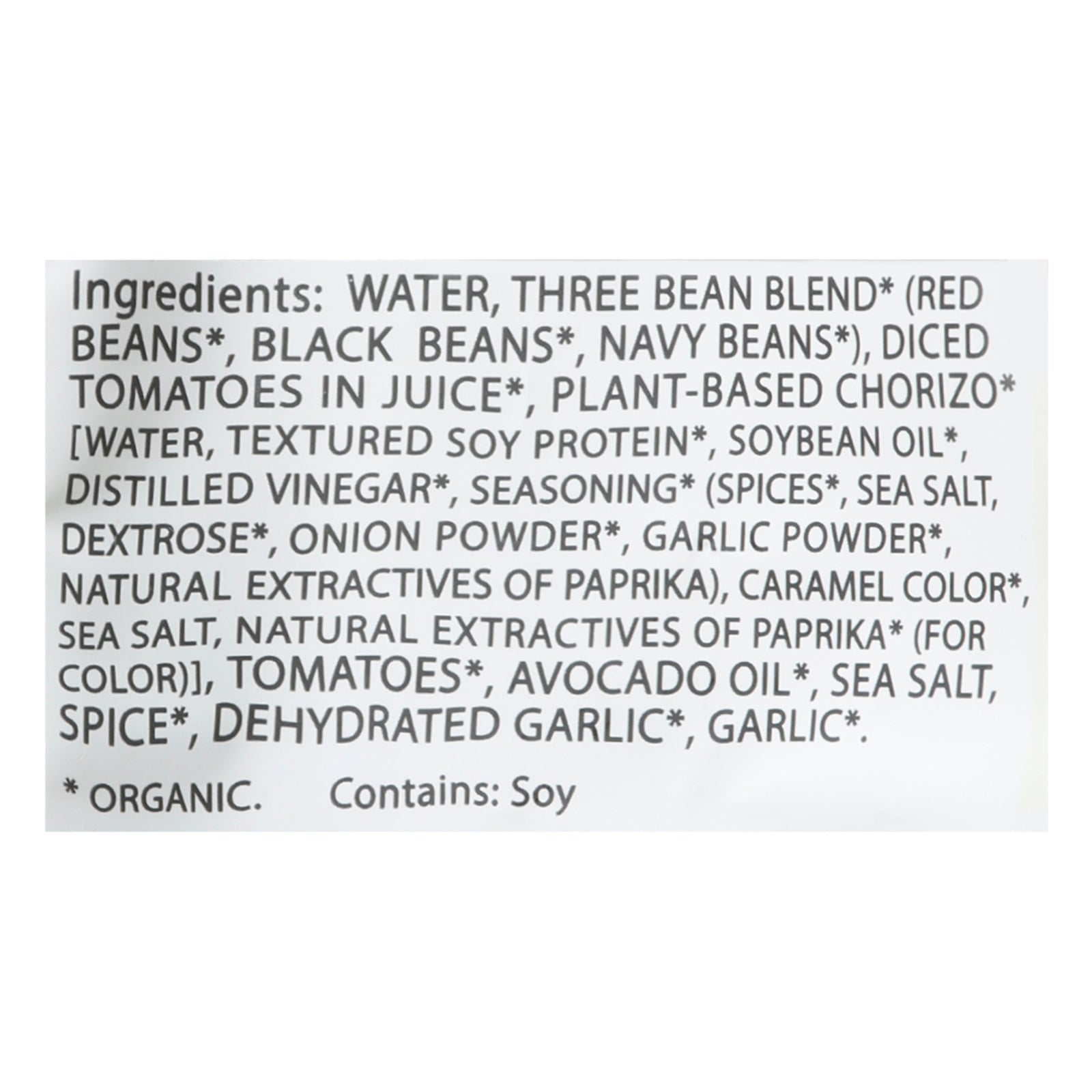 Bean Vivo - Chili 3 Bean Vegan - Case Of 6 - 10 Oz - Maras Green