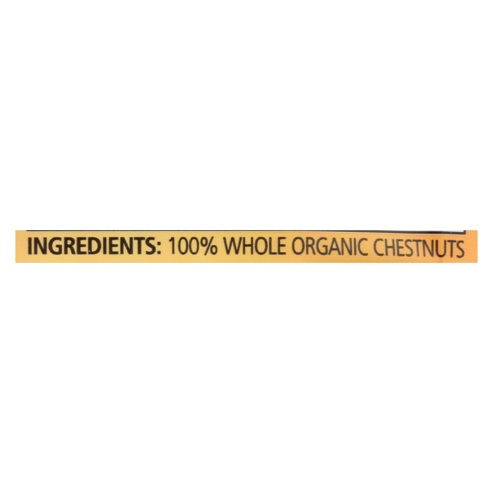 Blanchard And Blanchard Organic Whole Chestnuts - Roasted And Peeled - Case Of 12 - 5.2 Oz. - Maras Green