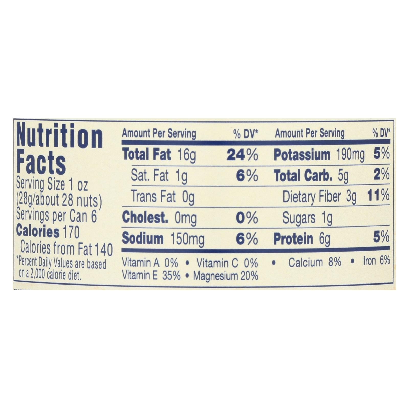 Blue Diamond Almonds - Case Of 12 - 6 Oz - Maras Green