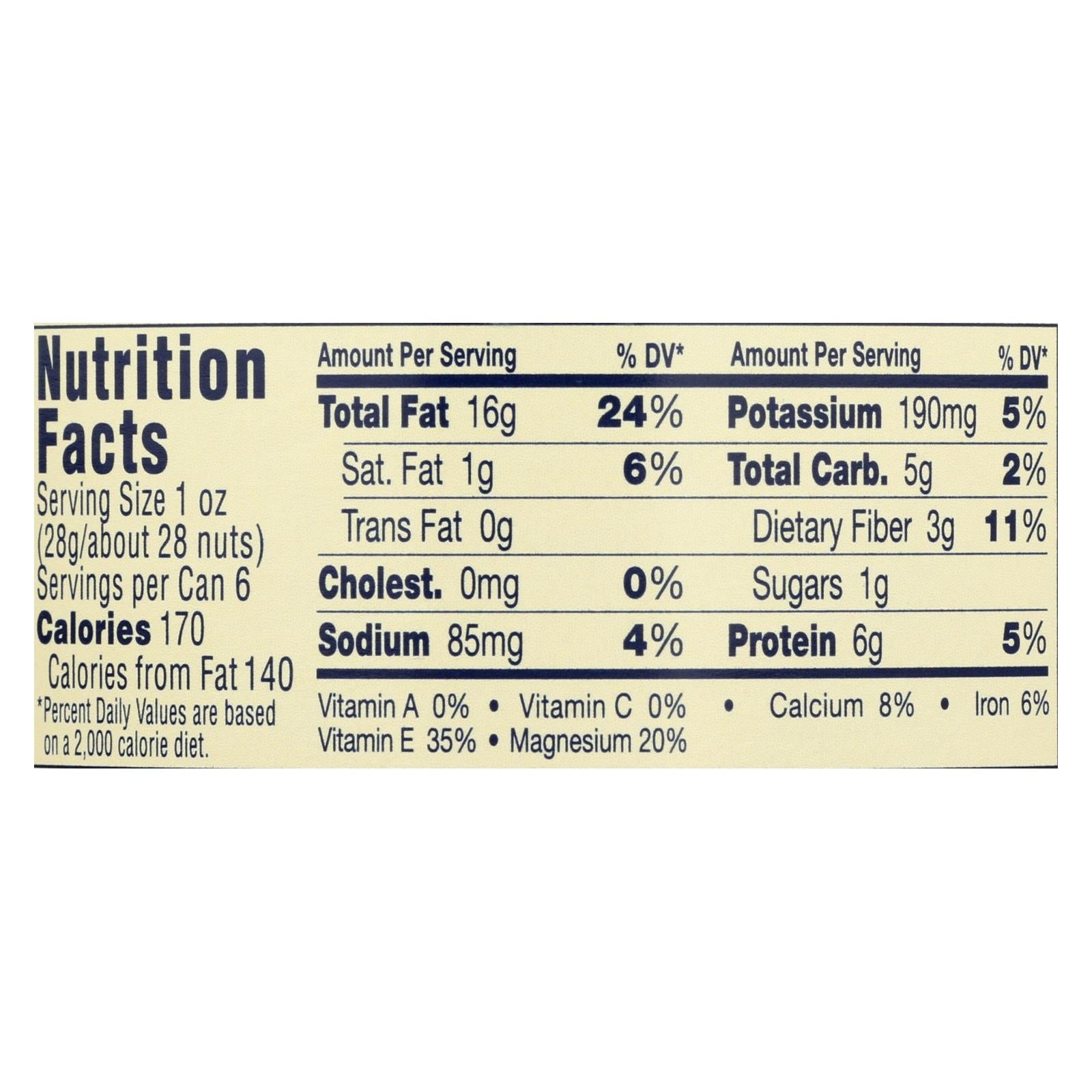 Blue Diamond Roasted Salted Almonds - Case Of 12 - 6 Oz - Maras Green